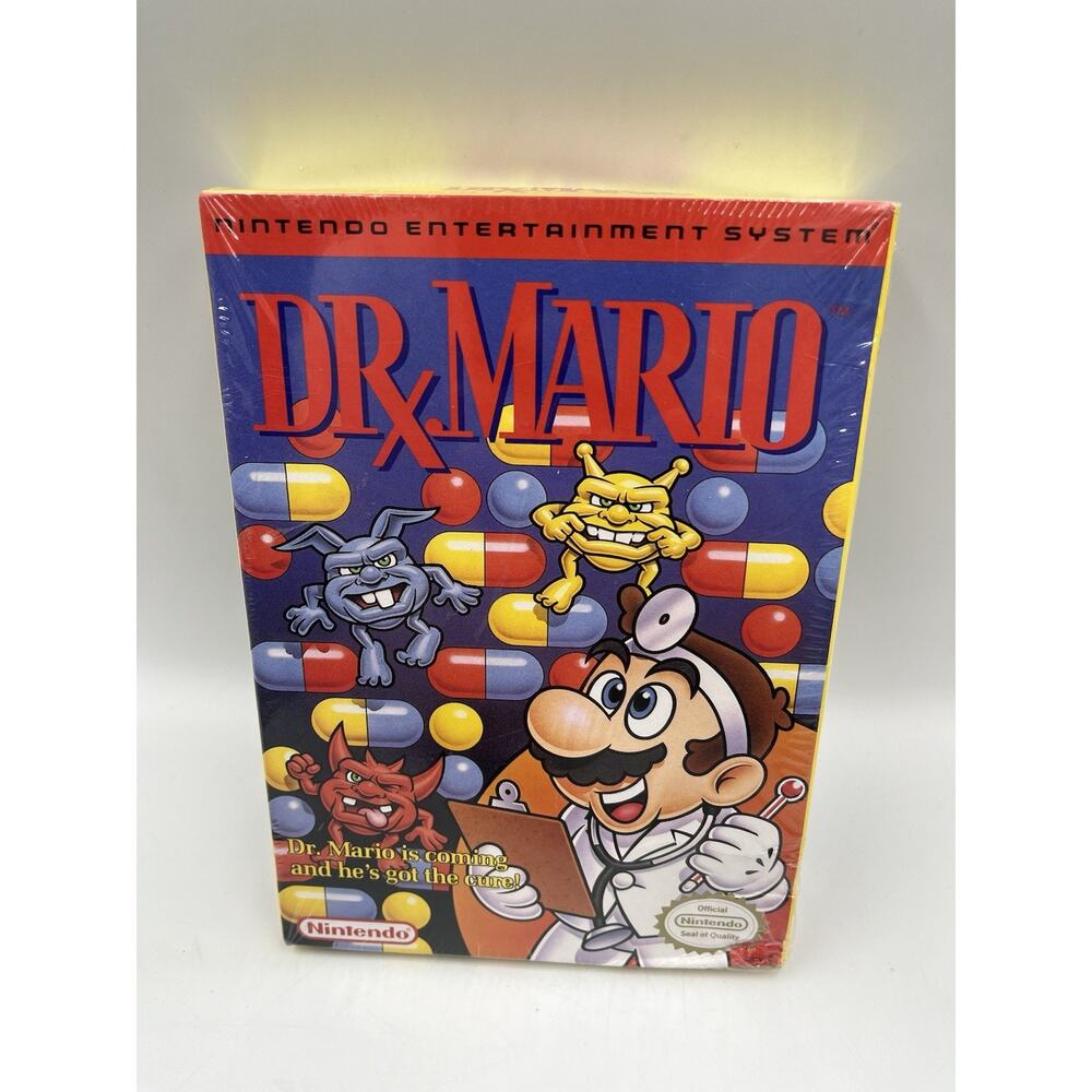 1990 Nintendo Dr. Mario Nes Oval Seal (Brand New Factory Sealed!) Wow! 🔥